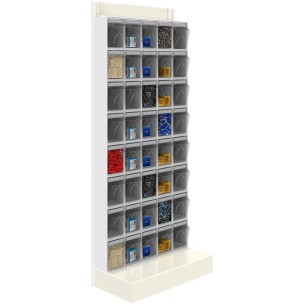 SCAFFALE Porta Minuteria CON BASE H.150 40 Cassett