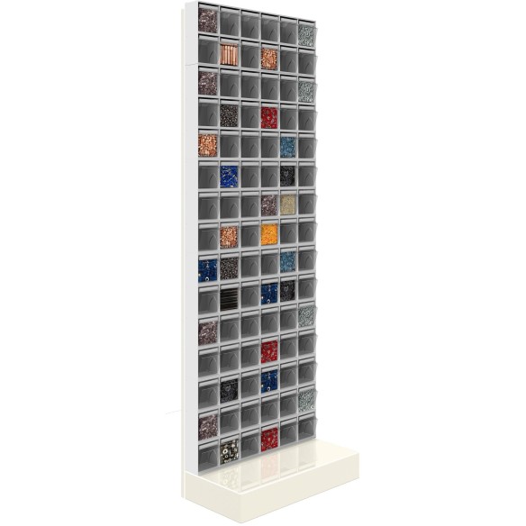 SCAFFALE Porta Minuteria CON BASE 90 Cassetti H.1750  parete portaminuteria minuteria Cassettiera