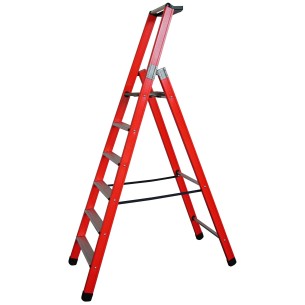 Scala Elettricista doppia in fibra di vetro per el