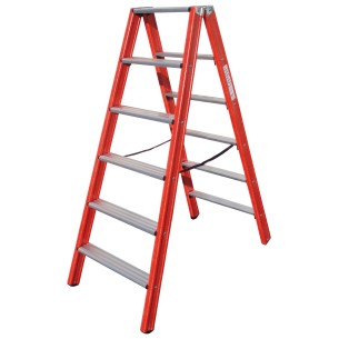 Scala per elettricisti doppia in fibra di vetro co