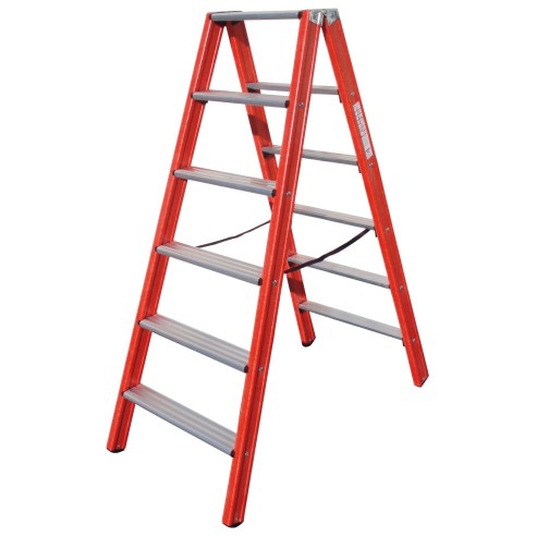 Scala per elettricisti doppia in fibra di vetro co