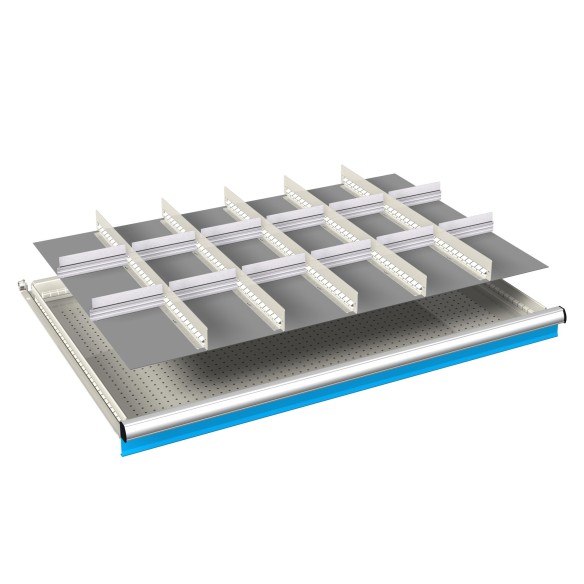 DIVISORIO FESSURATO ALLUMINIO  54x27 kit 2