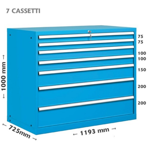CASSETTIERA METALLO METALLO INDUSTRIALE OFFICINA 6