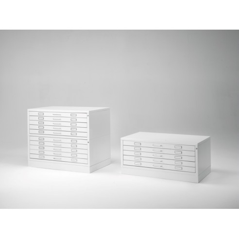 Cassettiera Portadisegni PREMIUM 10 Cassetti A0 Porta disegno Bianco componibile orizzontale cm 144x96x94,5h