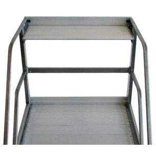 Scala Castello Pianerottolo 860 x 600 mm H 250 cm 10 Scalini in Acciaio INOX e Alluminio UNI EN 131-7 2
