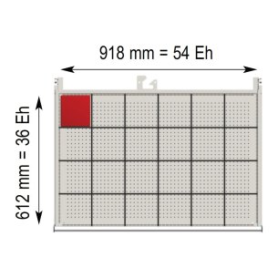 CASSETTIERA METALLO INDUSTRIALE OFFICINA 54 X 36 Eh (L 1023 x P 725 x H 1450) 7 CASSETTI ESTRAZIONE TOTALE 200 KG 2