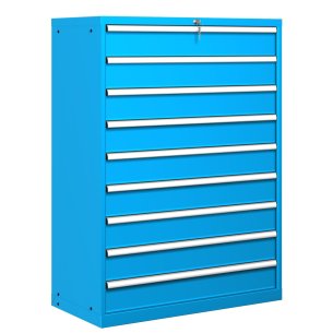 CASSETTIERA METALLO INDUSTRIALE OFFICINA 54 X 27 Eh (L 1023 x P 572 x H 1450) 9 CASSETTI 90% 100 KG