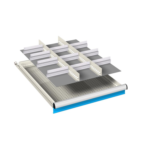 DIVISORIO FESSURATO ALLUMINIO  27x36 kit 3