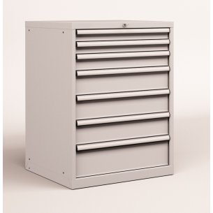 CASSETTIERA OFFICINA INDUSTRIALE PORTA UTENSILI 36 X 36 Eh (L 717 x P 725 x H 1000) 7 CASSETTI ESTRAZIONE 90% 2
