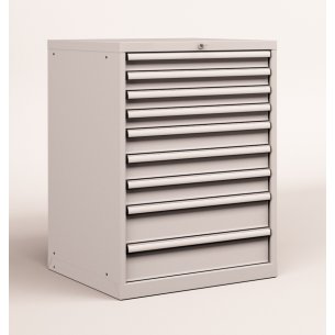 CASSETTIERA OFFICINA INDUSTRIALE PORTA UTENSILI 36 X 36 Eh (L 717 x P 725 x H 1000) 9 CASSETTI ESTRAZIONE 90% 2
