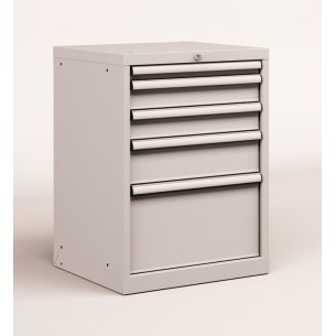 CASSETTIERA OFFICINA INDUSTRIALE PORTA UTENSILI 27 X 36 Eh (L 564 x P 725 x H 800) 5 CASSETTI ESTRAZIONE 100% 2