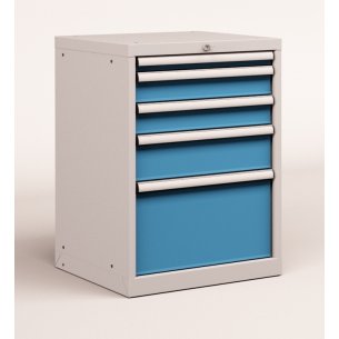 CASSETTIERA OFFICINA INDUSTRIALE PORTA UTENSILI 27 X 36 Eh (L 564 x P 725 x H 800) 5 CASSETTI ESTRAZIONE 100%