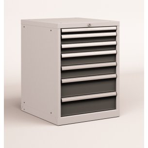 CASSETTIERA OFFICINA INDUSTRIALE PORTA UTENSILI 27 X 36 Eh (L 564 x P 725 x H 800) 7 CASSETTI ESTRAZIONE 100%