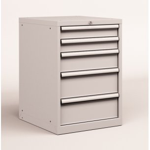 CASSETTIERA METALLO INDUSTRIALE OFFICINA 27 X 36 Eh (L 564 x P 725 x H 850) 5 CASSETTI  ESTRAZIONE 100%