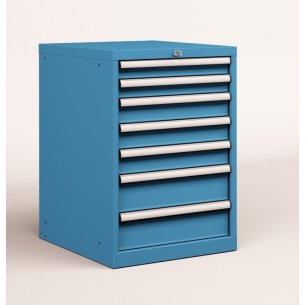 CASSETTIERA METALLO INDUSTRIALE OFFICINA 27 X 36 Eh (L 564 x P 725 x H 850) 7 CASSETTI ESTRAZIONE 100%