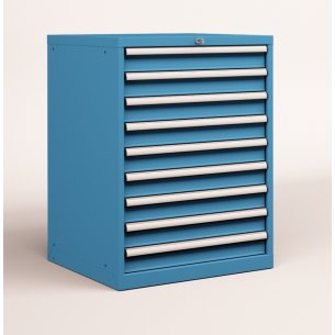 CASSETTIERA OFFICINA INDUSTRIALE PORTA UTENSILI 36 X 36 Eh (L 717 x P 725 x H 1000) 9 CASSETTI ESTRAZIONE 100% 2