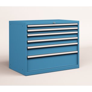CASSETTIERA OFFICINA INDUSTRIALE PORTA UTENSILI 54 X 36 Eh (L 1023 x P 725 x H 850) 6 CASSETTI ESTRAZIONE 100% 2
