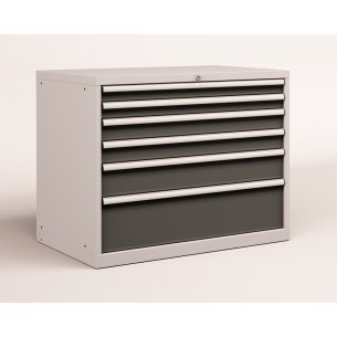 CASSETTIERA OFFICINA INDUSTRIALE PORTA UTENSILI 54 X 36 Eh (L 1023 x P 725 x H 850) 6 CASSETTI ESTRAZIONE 100%