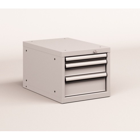 CASSETTIERA METALLO INDUSTRIALE OFFICINA 18 X 36 Eh (L 411 x P 725 x H 383) 3 CASSETTI ESTRAZIONE 90 - 100%  S10-10380-13/07