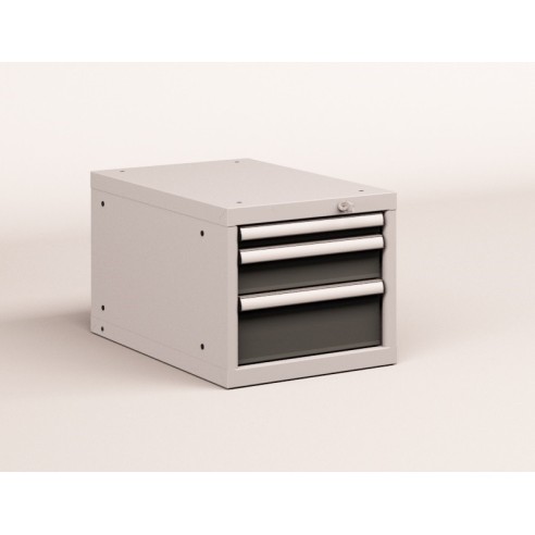 CASSETTIERA METALLO INDUSTRIALE OFFICINA 18 X 36 Eh (L 411 x P 725 x H 383) 3 CASSETTI ESTRAZIONE 90 - 100%  S10-10380-13/07