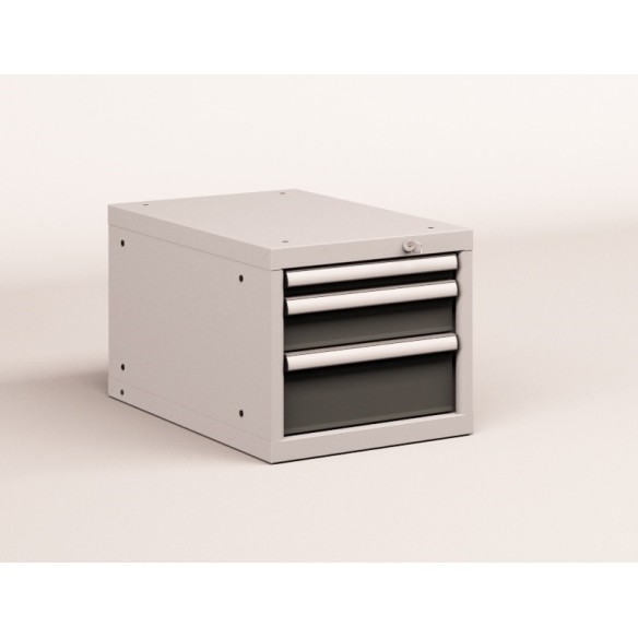 CASSETTIERA METALLO INDUSTRIALE OFFICINA 18 X 36 Eh (L 411 x P 725 x H 383) 3 CASSETTI ESTRAZIONE 90 - 100%  S10-10380-13/07