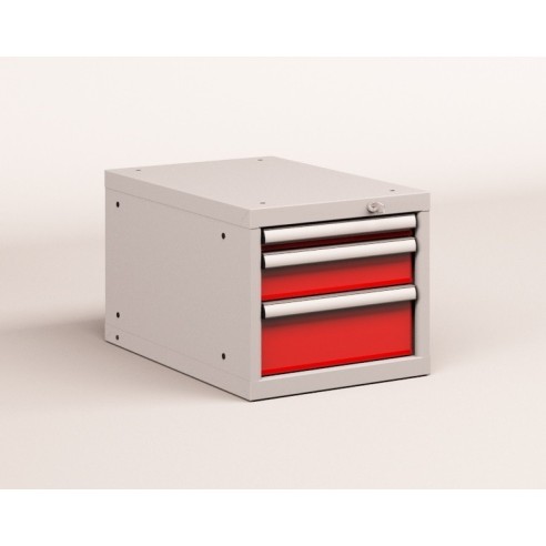 CASSETTIERA METALLO INDUSTRIALE OFFICINA 18 X 36 Eh (L 411 x P 725 x H 383) 3 CASSETTI ESTRAZIONE 90 - 100%  S10-10380-13/07