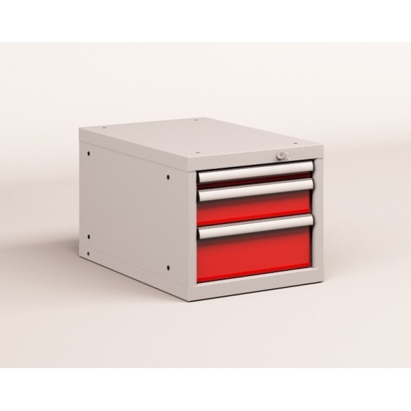 CASSETTIERA METALLO INDUSTRIALE OFFICINA 18 X 36 Eh (L 411 x P 725 x H 383) 3 CASSETTI ESTRAZIONE 90 - 100%  S10-10380-13/07