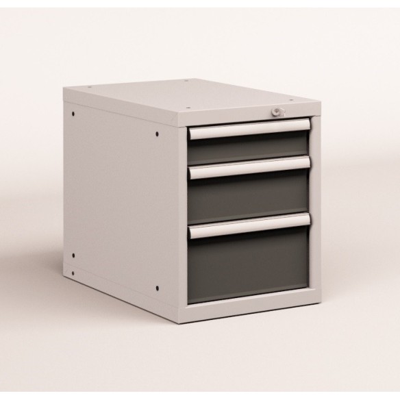 CASSETTIERA METALLO INDUSTRIALE OFFICINA 18 X 36 Eh (L 411 x P 725 x H 533) 3 CASSETTI ESTRAZIONE 100%  S10-10530-10/07