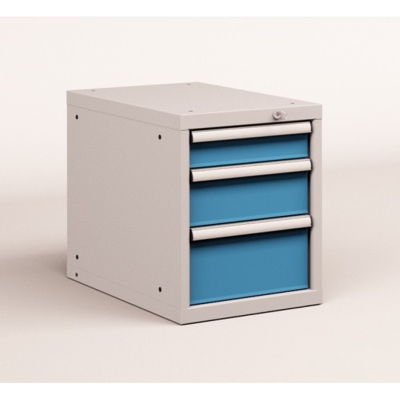 CASSETTIERA METALLO INDUSTRIALE OFFICINA 18 X 36 Eh (L 411 x P 725 x H 533) 3 CASSETTI ESTRAZIONE 100%  S10-10530-10/07