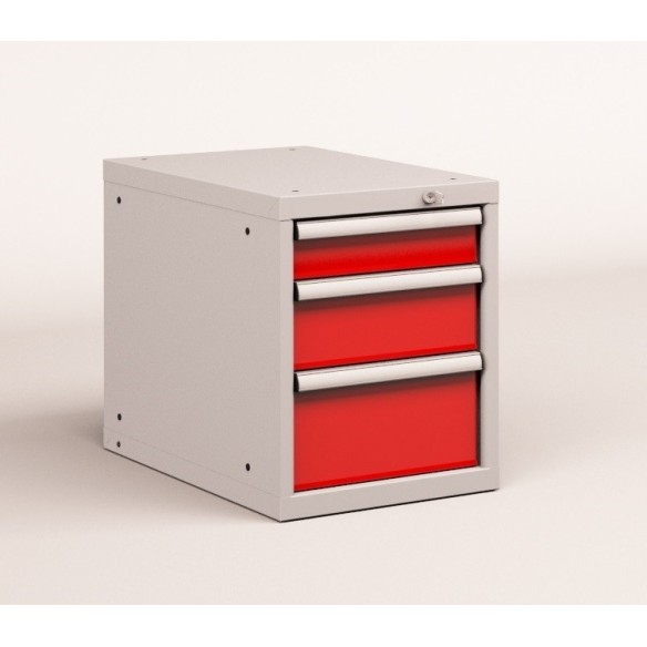 CASSETTIERA METALLO INDUSTRIALE OFFICINA 18 X 36 Eh (L 411 x P 725 x H 533) 3 CASSETTI ESTRAZIONE 100%  S10-10530-10/07