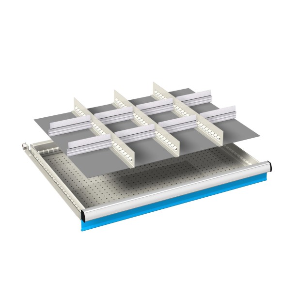 DIVISORIO FESSURATO ALLUMINIO  36x27 kit 2