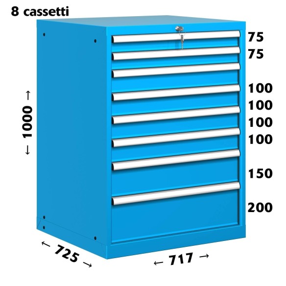 CASSETTIERA OFFICINA INDUSTRIALE PORTA UTENSILI 36