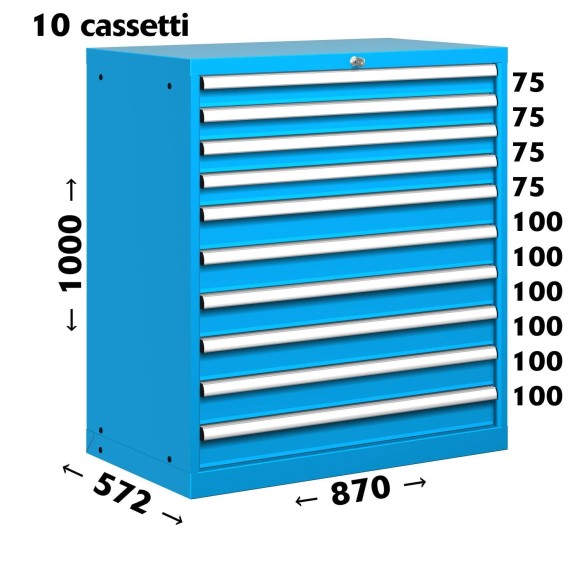 CASSETTIERA PORTA UTENSILI OFFICINA INDUSTRIALE 45