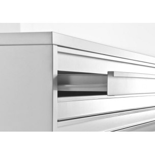 Cassettiera BASIC A1 5 Cassetti Portadisegni Bianco componibile orizzontale cm 113x79,5x55h 2