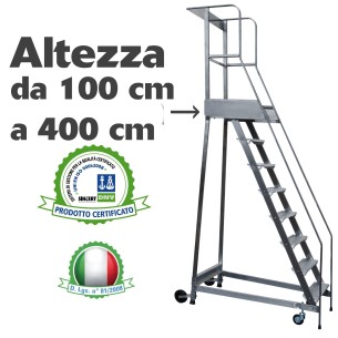 Configuratore Scala a Castello Palchetto Certificata D. Lgs. n° 81 INOX 2