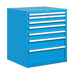 CASSETTIERA METALLO INDUSTRIALE OFFICINA 36 X 36 Eh (L 717 x P 725 x H 850) 7 CASSETTI ESTRAZIONE 100%