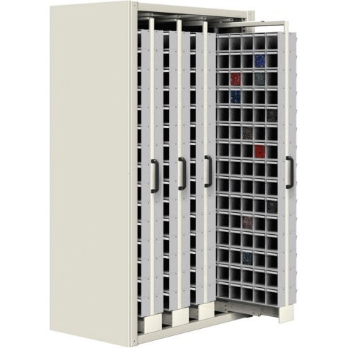 SCAFFALE ESTRAIBILE L 1073 mm 344 CASSETTI porta minuteria cassettiere officina magazzino ferramenta Unibox  UN8542706/07