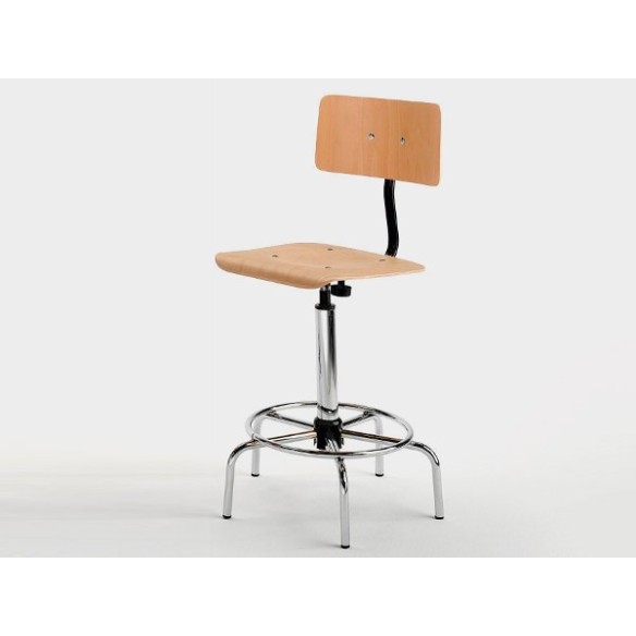Sgabello con Schienale Disegnatore Professionale s