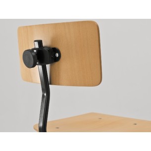 Sedia con Seduta e Schienale in faggio UNI EN1729 - base a cinque razze in polimero plastico con ruote - Professionale 2