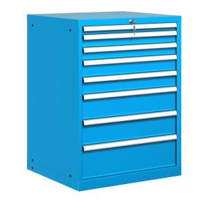 CASSETTIERA METALLO INDUSTRIALE OFFICINA 36 X 36 Eh (L 717 x P 725 x H 1000) 8 CASSETTI
