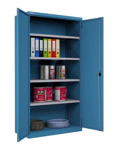 ARMADIO INDUSTRIALE OFFICINA METALLO PORTE BATTENTE L. 1030 x P. 550 x H. 2000 mm SALDATO