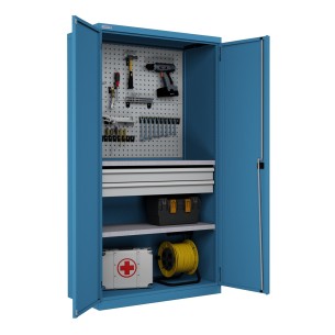 ARMADIO INDUSTRIALE OFFICINA METALLO PORTE BATTENT