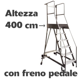 Scala a castello palchetto cimiteriale 16 SCALINI 