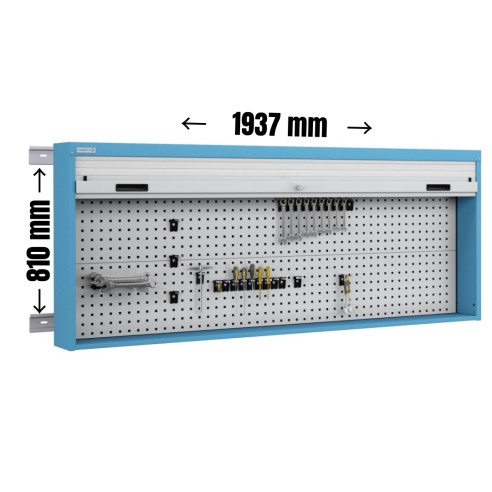 ARMADIO PANNELLO PORTA UTENSILI ATTREZZI CON SERRANDA L.1937 x H.810 mm  S40-96008/07