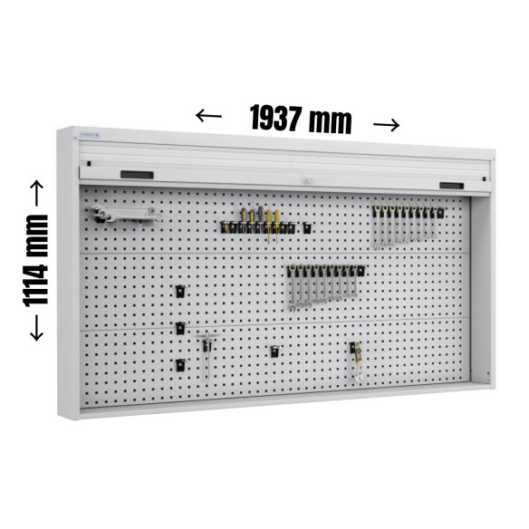 ARMADIO PANNELLO PORTA UTENSILI ATTREZZI CON SERRANDA L.1937 x H.1114 mm  S40-96010/07