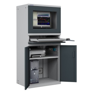 ARMADIO PORTA COMPUTER PC PROFESSIONALE CON TASTIE