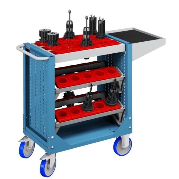 CARRELLO PORTA UTENSILI FRESE PORTACONI MANDRINI 4