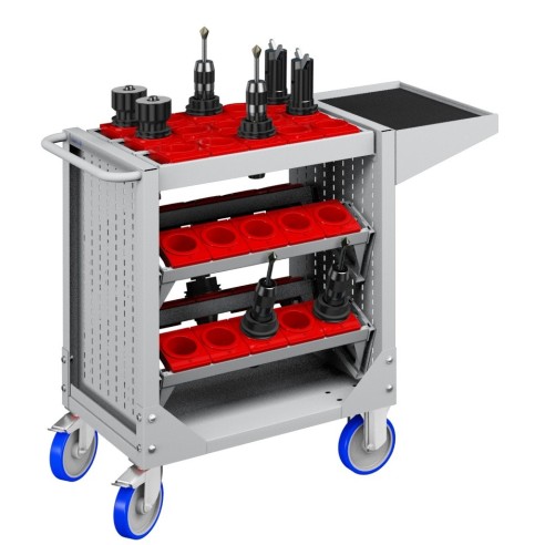 CARRELLO PORTA UTENSILI FRESE PORTACONI MANDRINI 4