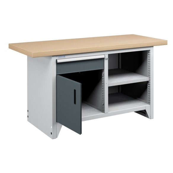 BANCONE DA LAVORO MODULARE 1 PROFESSIONALE 150 x 7