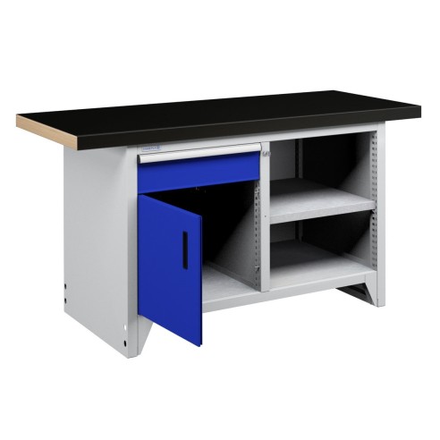BANCONE DA LAVORO MODULARE 1 PROFESSIONALE 150 x 75 x h84 cm portata 800 kg.
